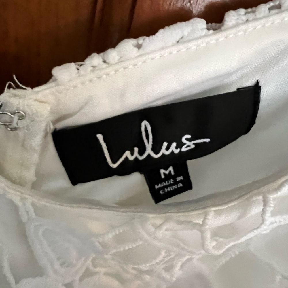 Lulus Briarwood White Lace Midi Dress - Picture 4 of 4